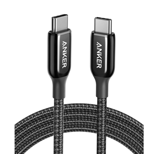 كابل Anker PowerLine + III USBC إلى USBC (0.9 متر/3 قدم) - أسود