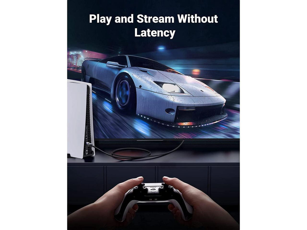 UGREEN كابل إيثرنت مضفر Cat8 بطول 10م (أسود) - NW153