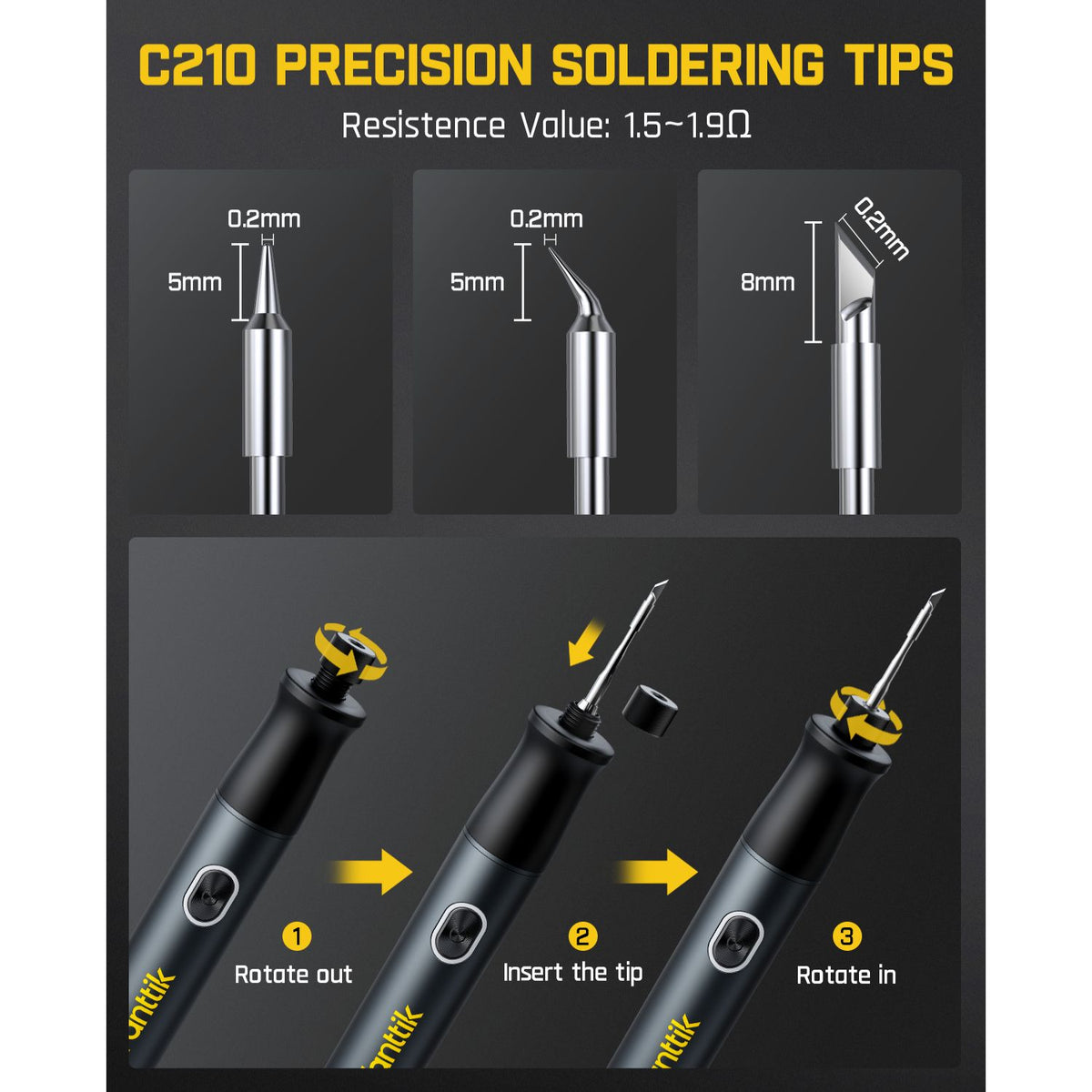Fanttik NEX T1 Max Soldering Iron Kit - Black