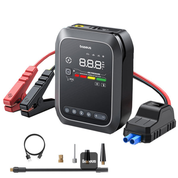 Baseus Super Energy 4-in-1 Car Jump Starter 1200A – Black