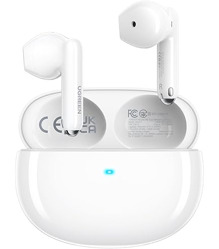 UGREEN HiTune T6s Hybrid Active Noise-Cancelling Earbuds White - WS205