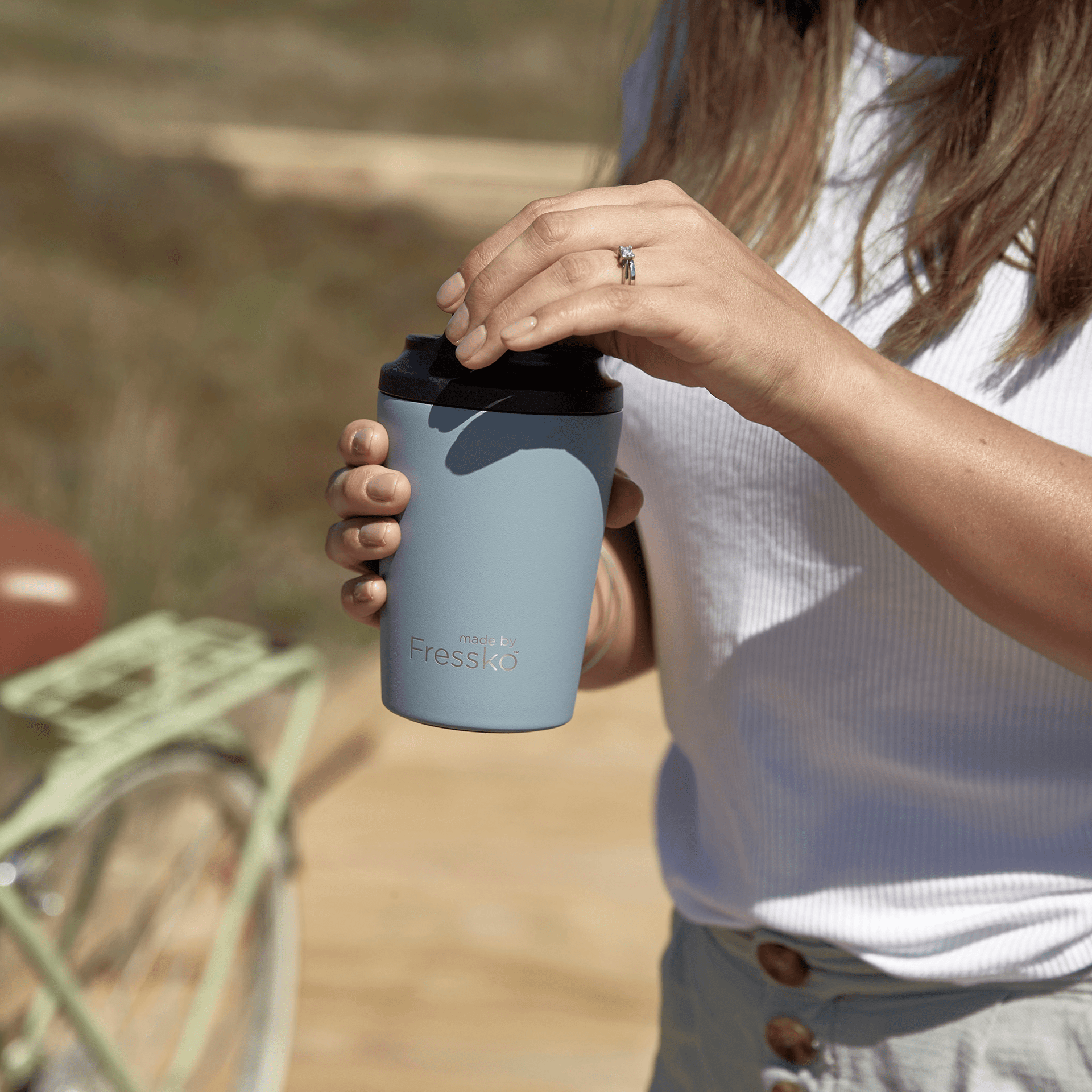 Fressko Camino 340ml / 12oz Cup - Stainless Steel - River