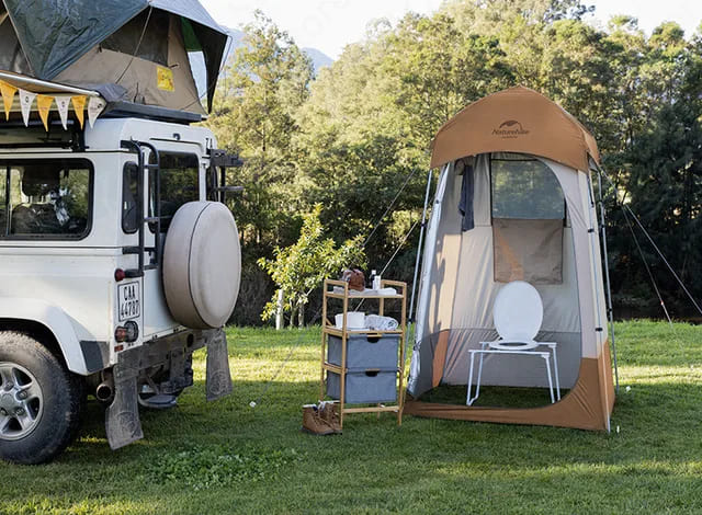 Naturehike Shower and Changing Tent - Brown (140*140*230)