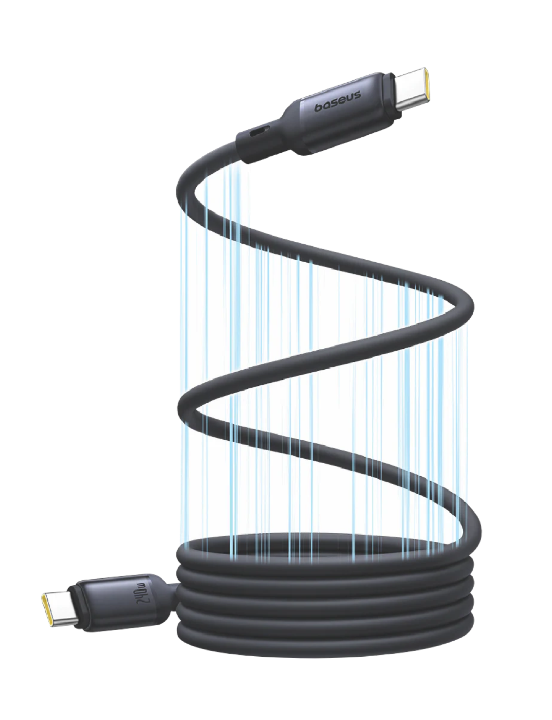 Baseus PicoGo Magnetic 1m Fast Charging USB-C to USB-C Cable 240W – Black