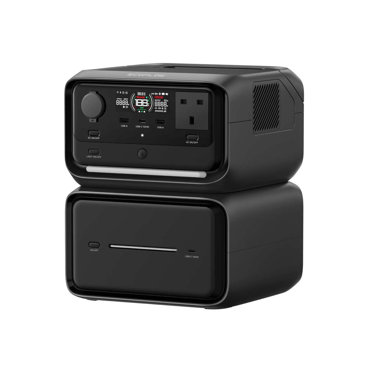 EcoFlow محطة طاقة محمولة RIVER 3 Max Plus (858 واط ساعة / 600 واط) ذروة 1200 واط