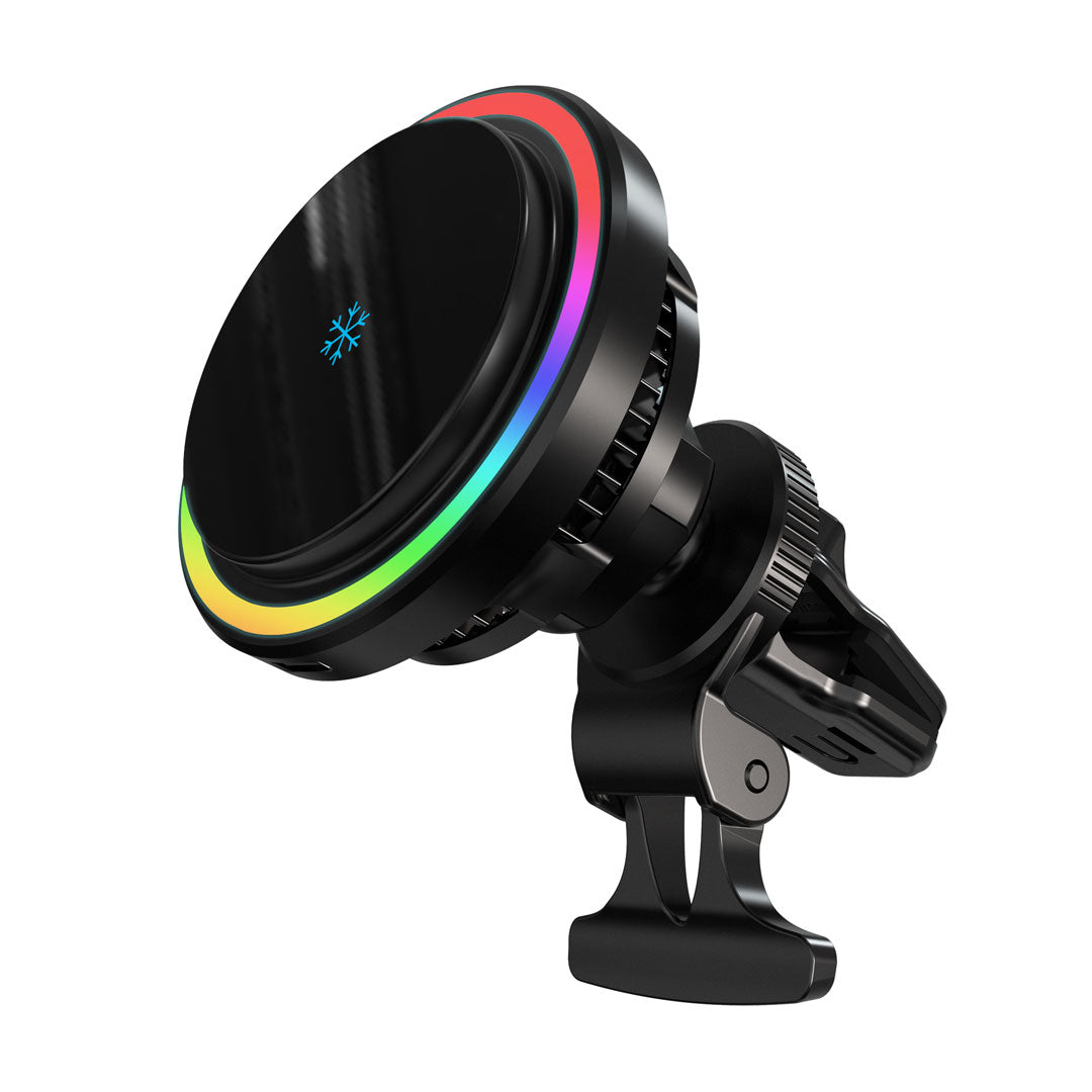 Powerology Qi2 Standard Magsafe Fast Charger - P15WMCPR - Black