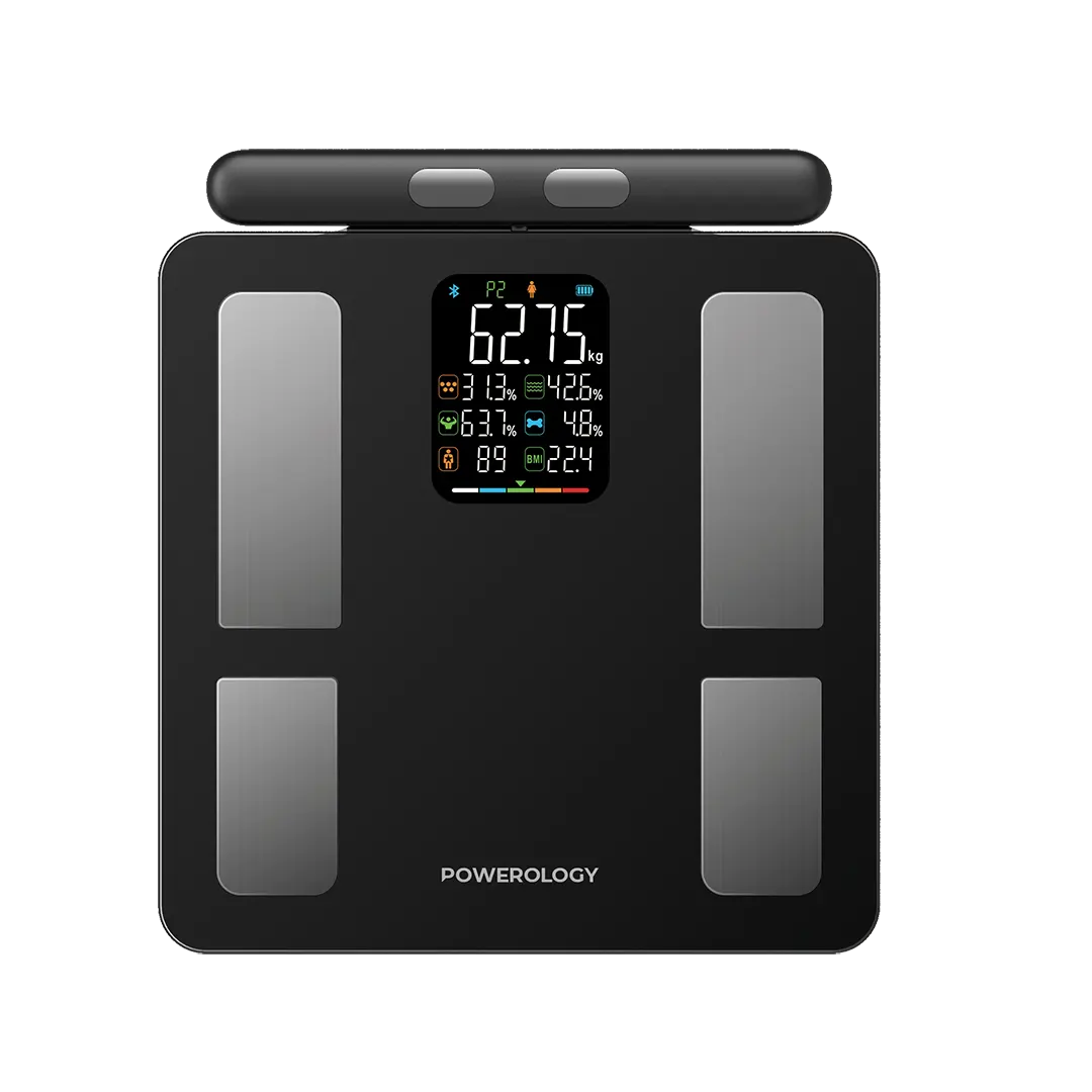 Powerology Advanced Precision Smart Scale - P8EBSCALE - Black