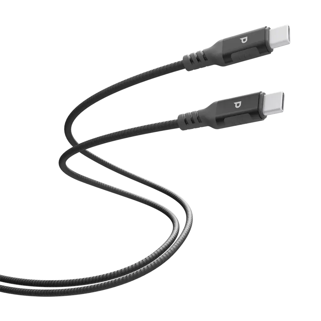 Powerology Power Sync Weave USB-C to USB-C 2m Cable PD 100W - Gray