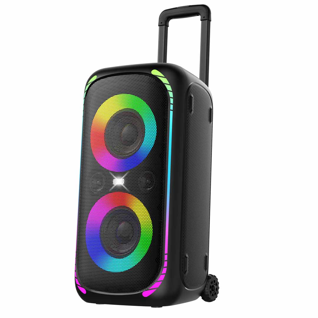 Porodo Soundtec Bash X Party Speaker with Trolly - PD-BASHX-BK