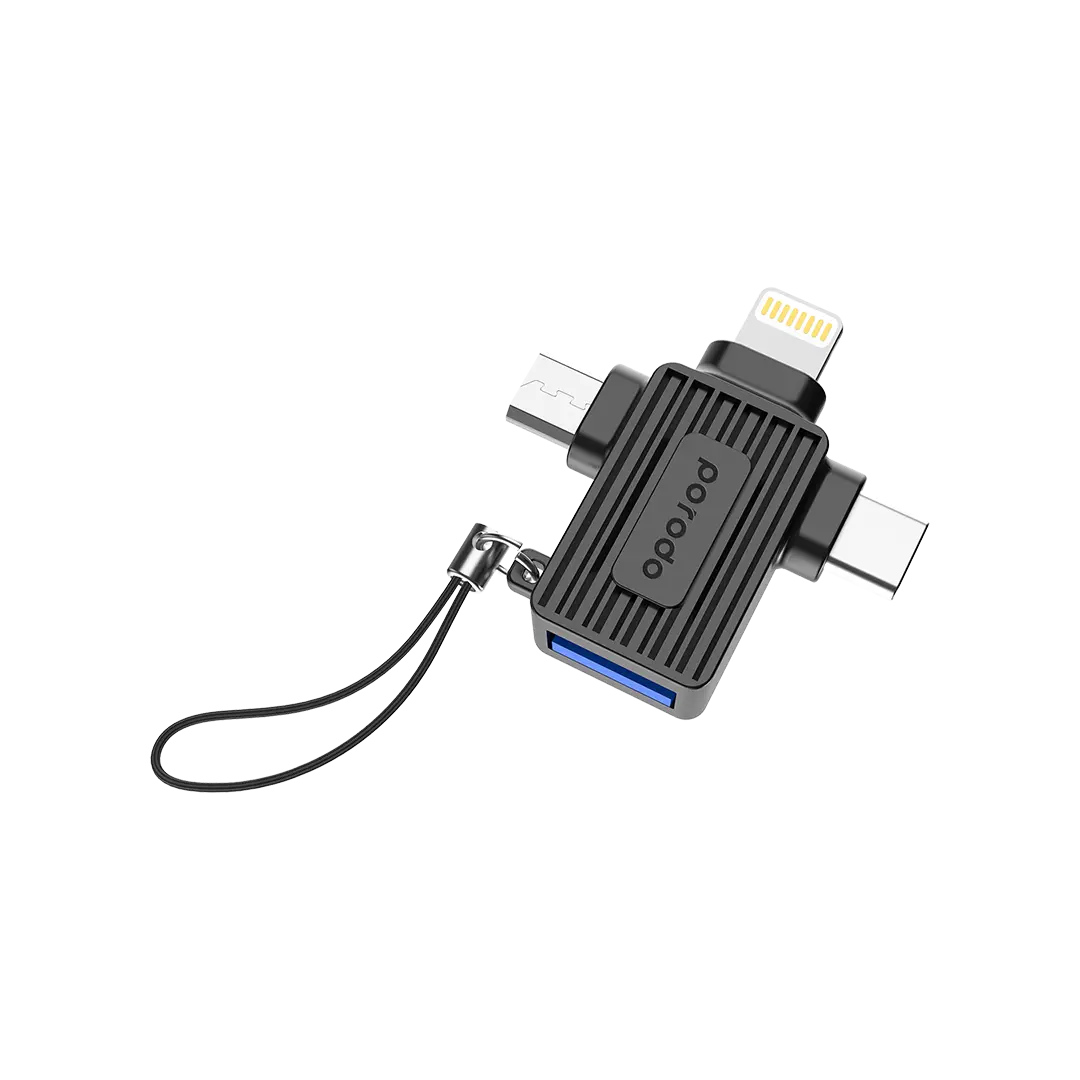Porodo OTG Adapter - PD-CBL0025-BK