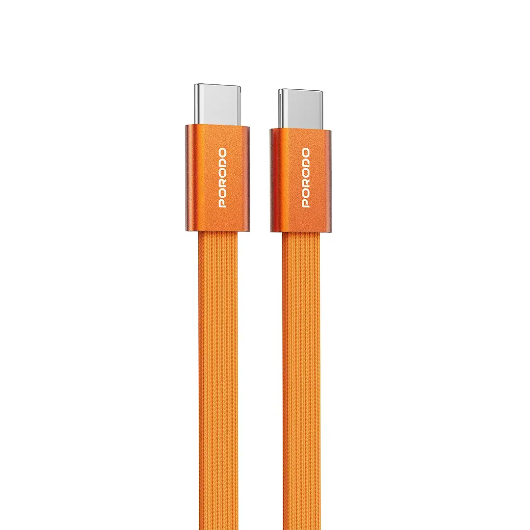 Porodo High-Speed USB-C Braided Cable Charging & Data Transfer - PD60WCBSOG