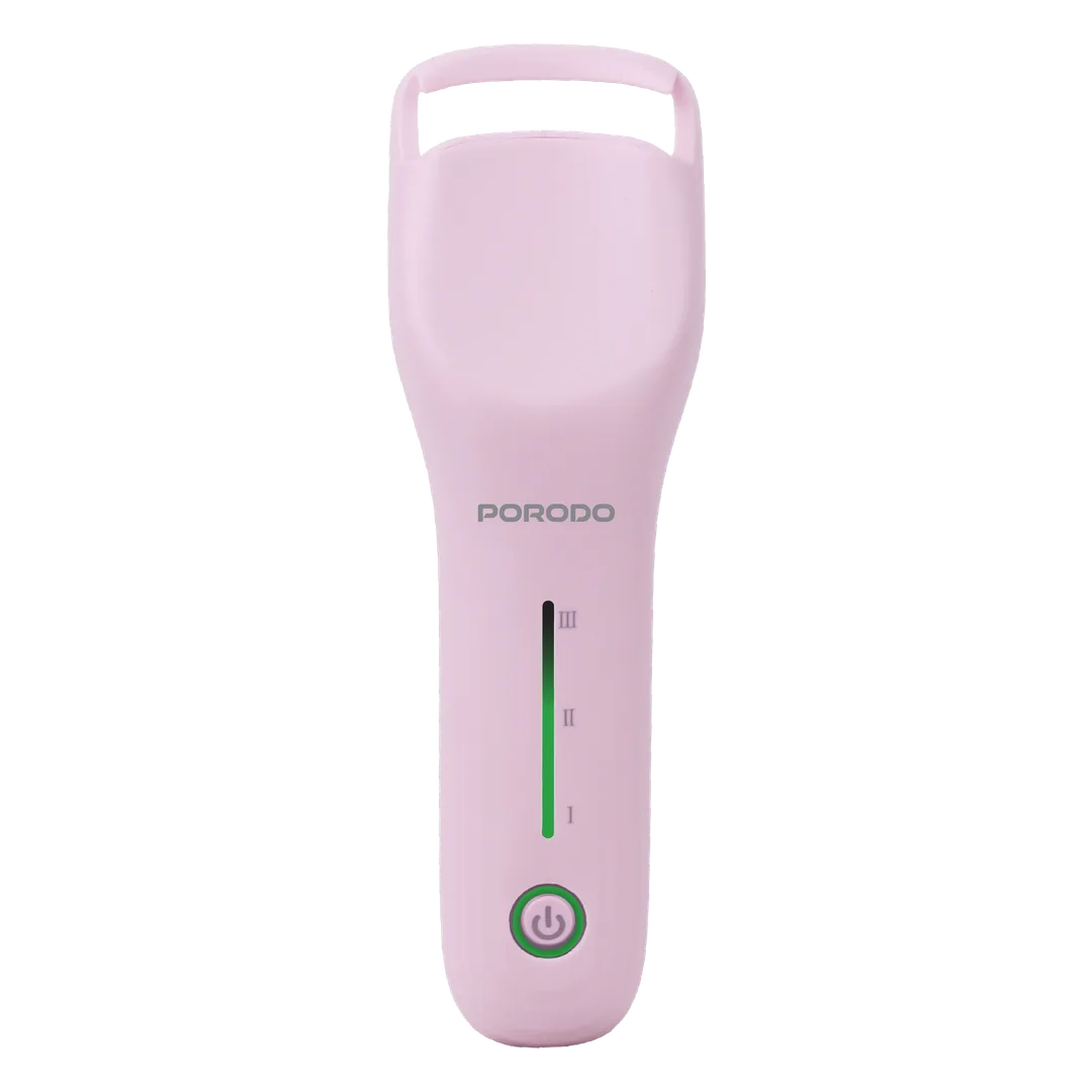 Porodo Lifestyle Fleuris Rechargeable Heated Eyelash Curler - Pink