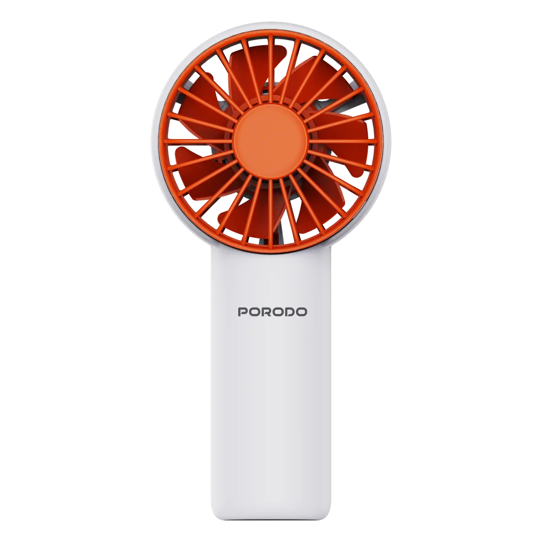 Porodo Lifestyle Chillo Rechargeable Handy Fan 1200mAh - White