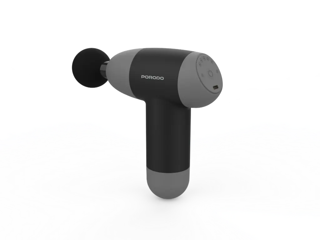 Porodo Lifestyle EaseOn Handheld Massager - Black Gray