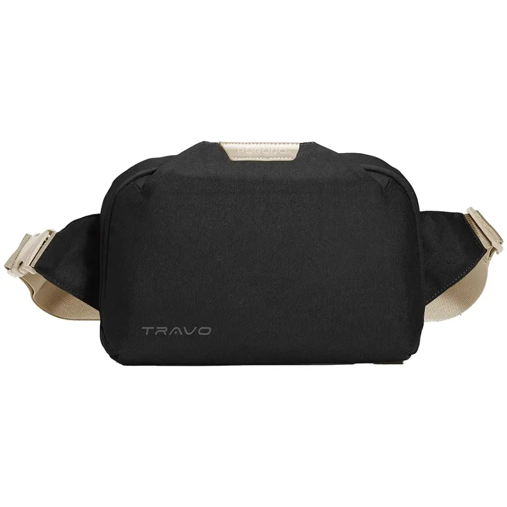 Porodo Lifestyle Travo Waist Bag - Black
