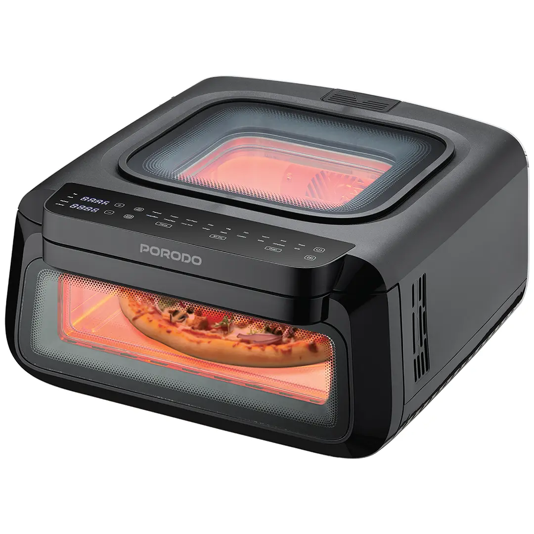 Porodo Lifestyle Crisp Cook 3-In-1 Air Fryer, Pizza, Oven - PDLFSTLF30BK