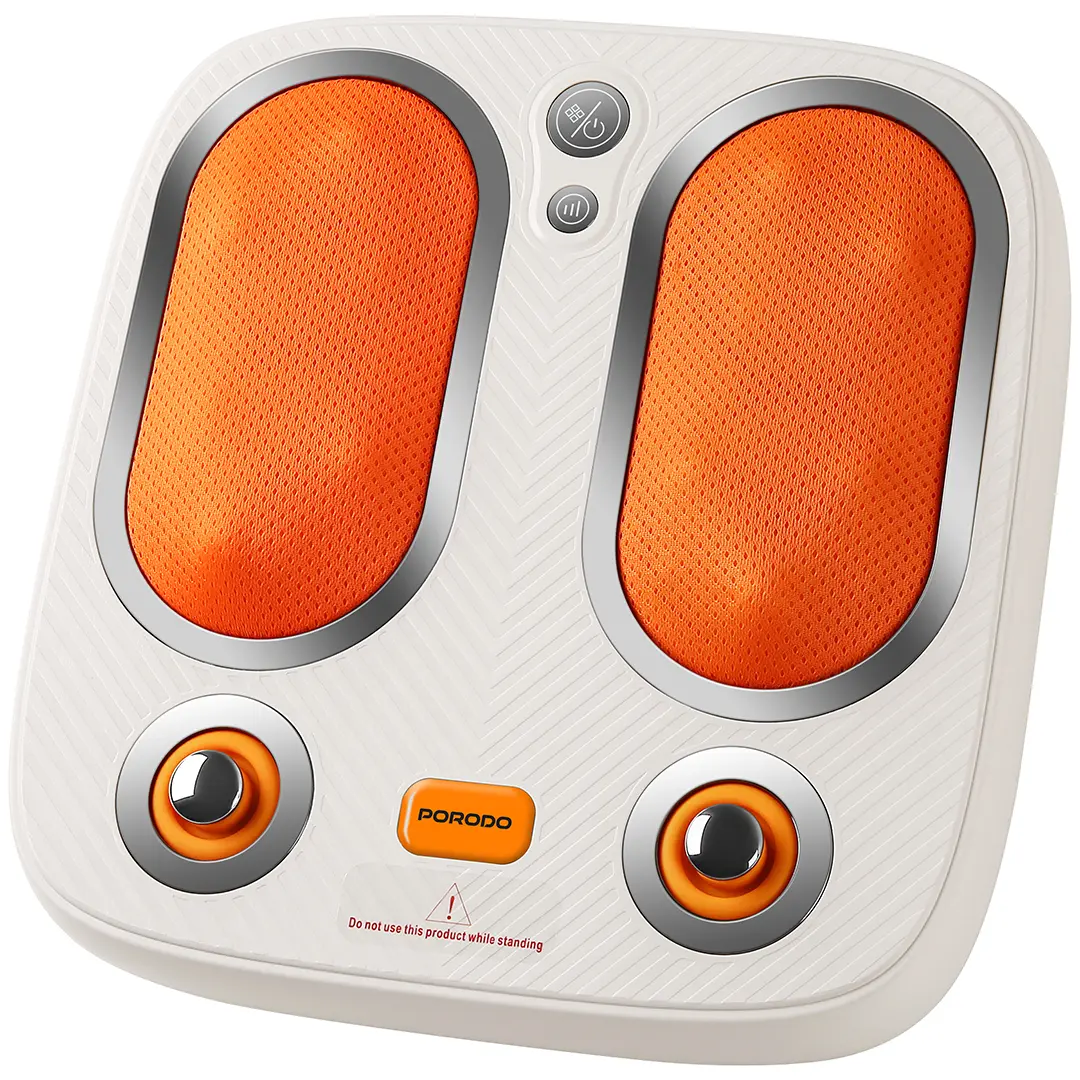 Porodo Lifestyle Cordless Heated Foot Massager Tapping & Kneading Therapy - PDLFSTZMF026WH