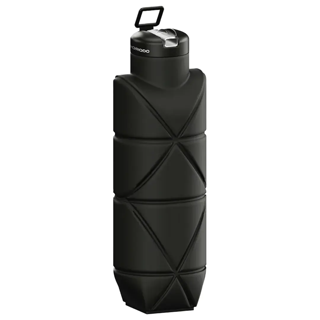 Porodo Lifestyle Fold-Flat LeakProof Silicone Bottle - PDLJ1026BK