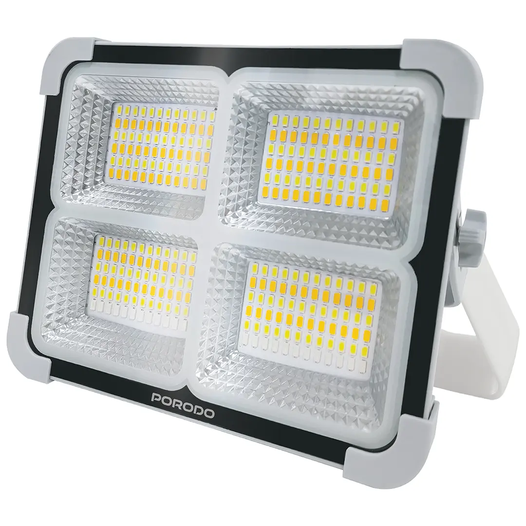 Porodo Lifestyle Sunlite Solar-Powered Rechargeable Outdoor LED Light - PDQTS100WH