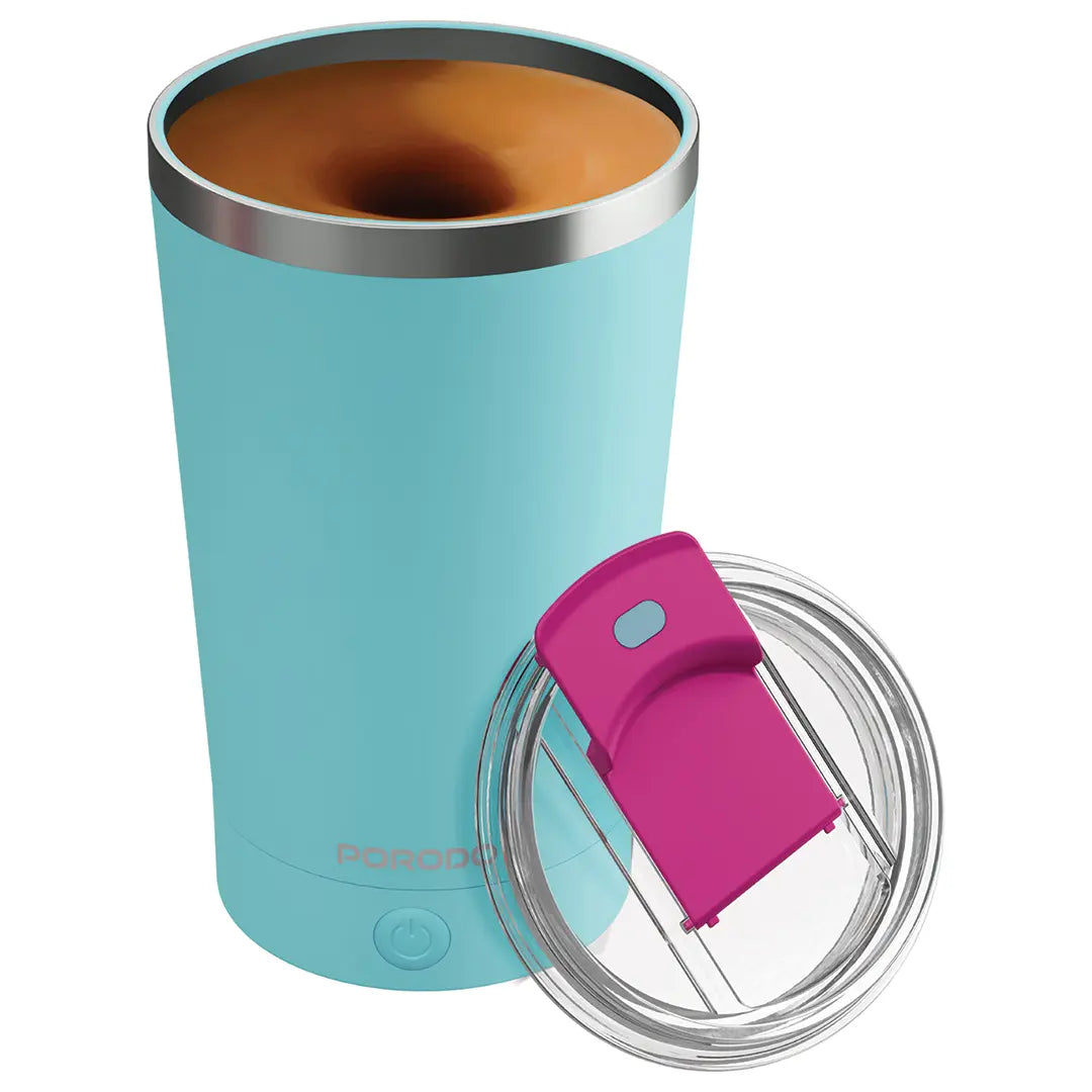 Porodo Lifestyle Automatic Magnetic Stirring Mug High-Speed Mixing - PDSSMHQ168BK