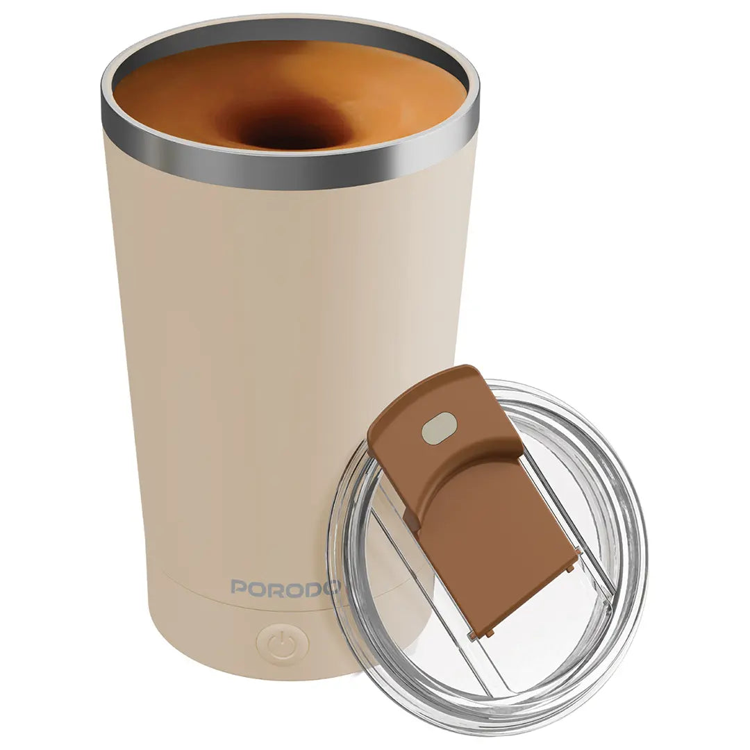 Porodo Lifestyle Automatic Magnetic Stirring Mug High-Speed Mixing - PDSSMHQ168BK