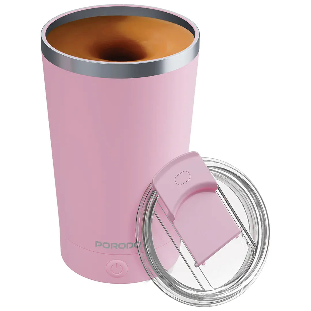 Porodo Lifestyle Automatic Magnetic Stirring Mug High-Speed Mixing - PDSSMHQ168BK
