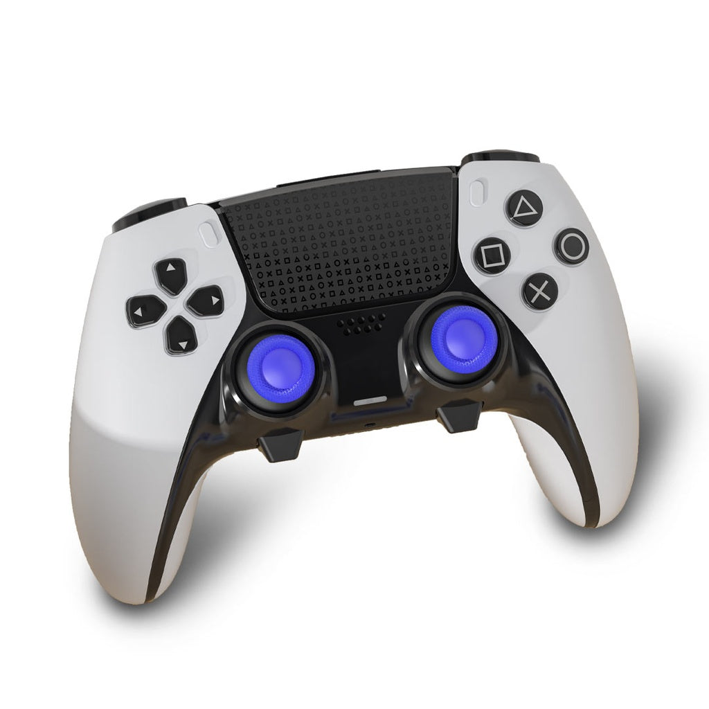 Porodo Gaming PS5 Edge Controller 8-in-1 Thumb Stick Caps and Back Buttons Combo Blue