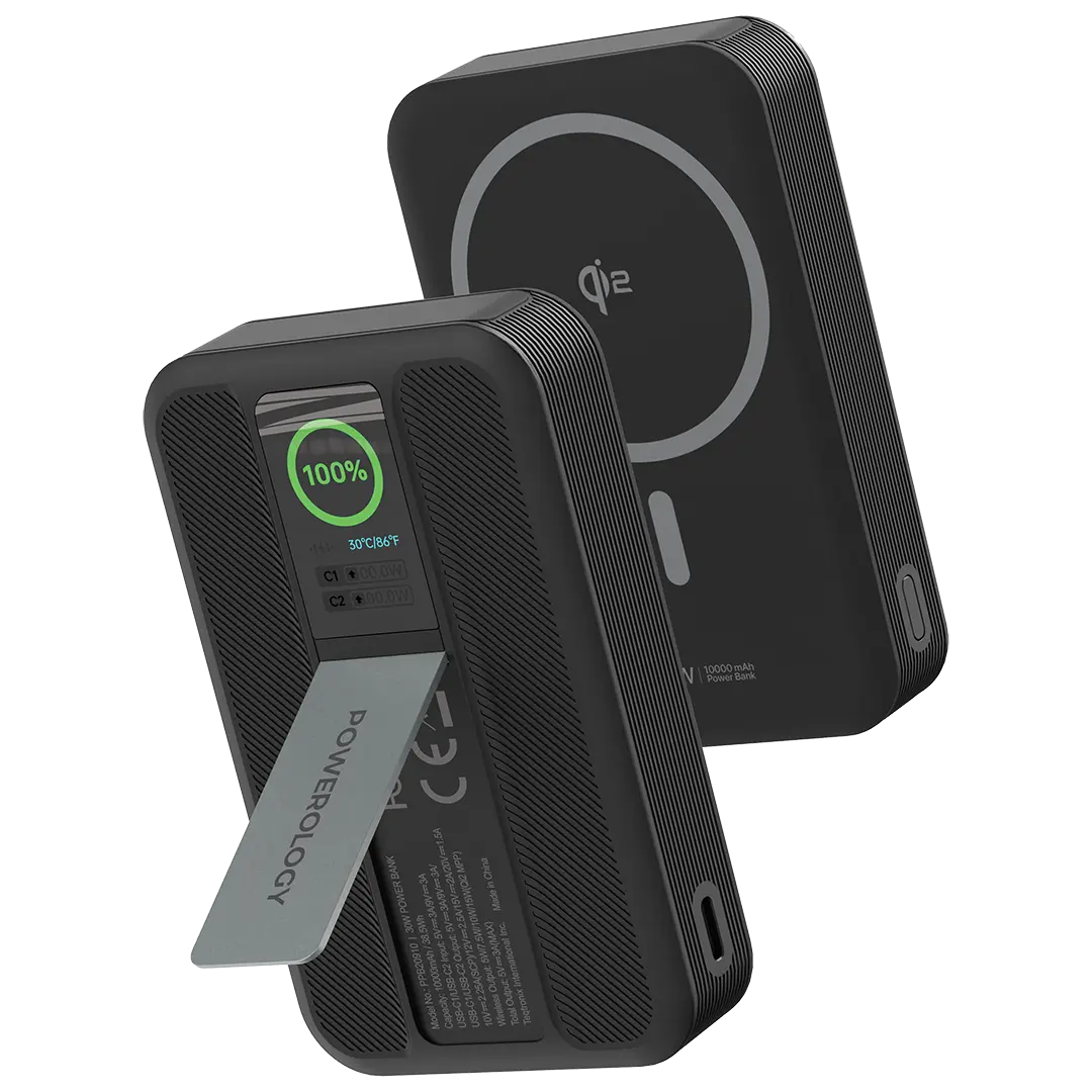 Powerology Vision 10000 mAh Magsafe Power Bank PD 30W - PPB20910BK - Black