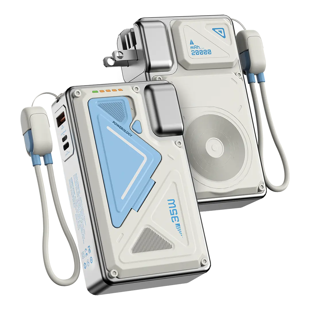 Powerology Wall Charger MagSafe Power Bank 20000mAh PD 35W - PPBMH104WH - White