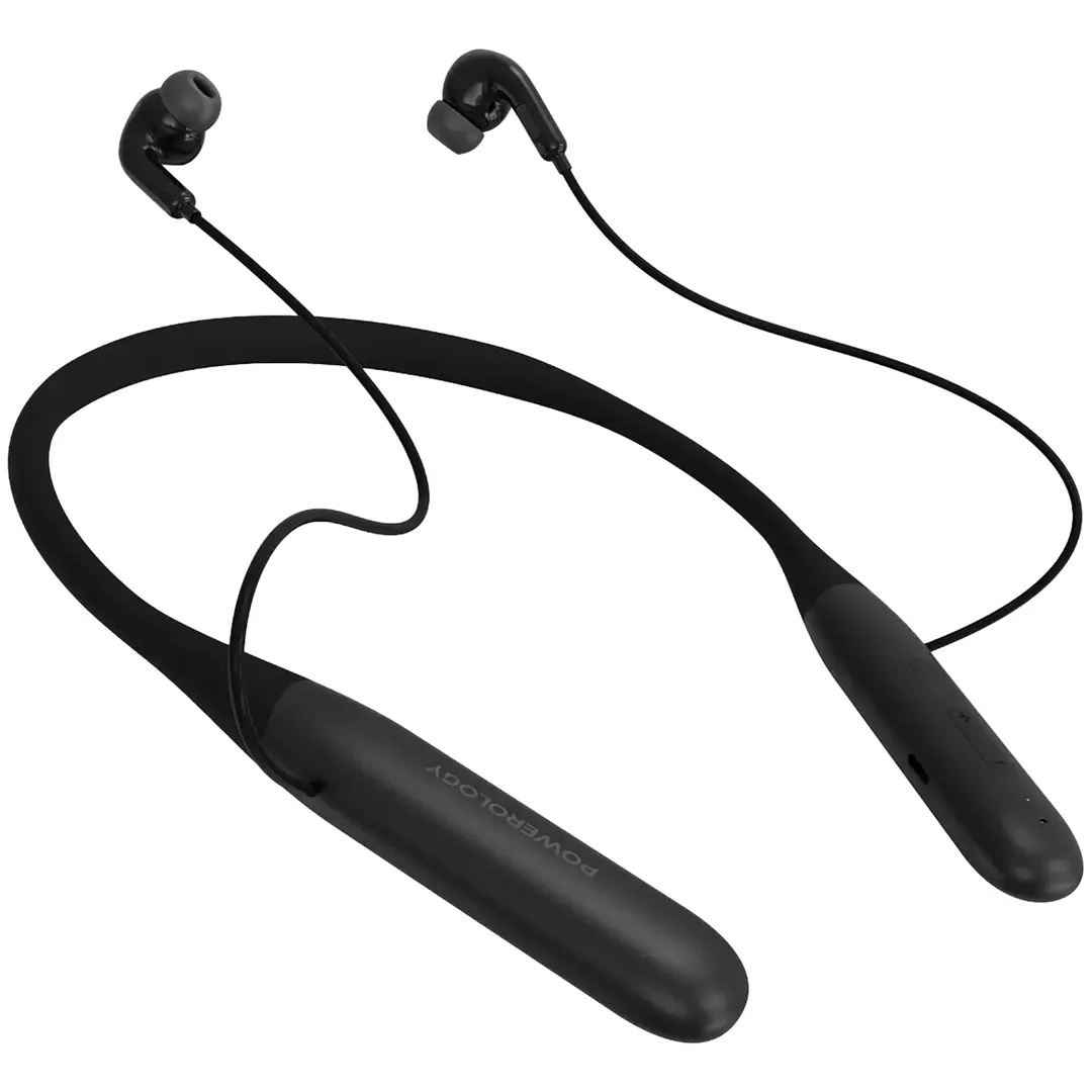 Powerology Toneflex ENC Wireless Neckband - PWLAUWNKBBK - Black