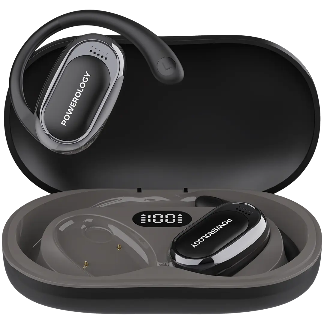 Powerology Aluminum Mini USB-C HUB - PWJT424BK - Black