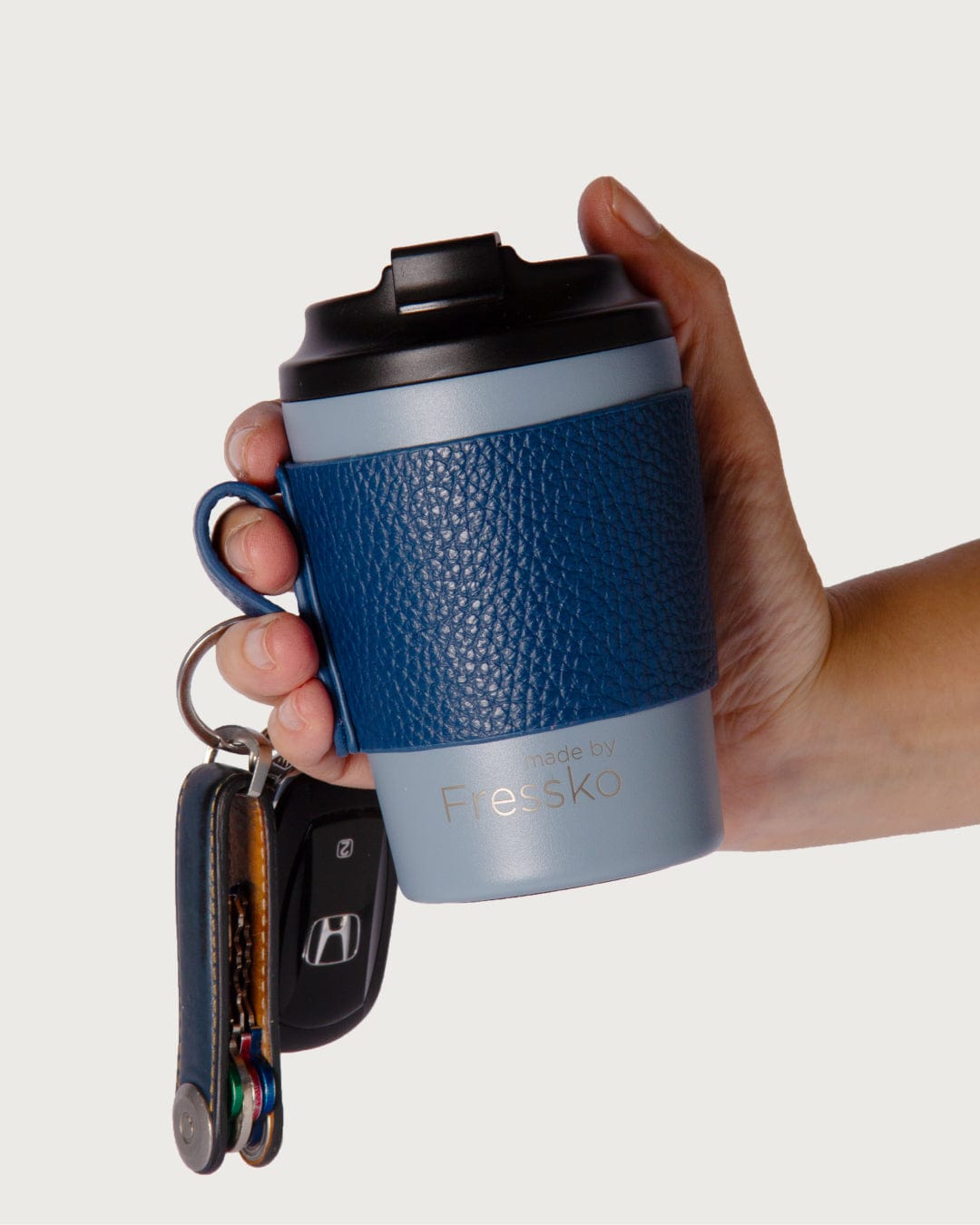 Fressko Leather Sleeve for Bino - Indigo