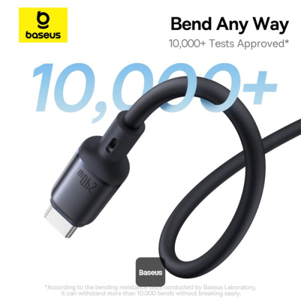 Baseus PicoGo Magnetic 1m Fast Charging USB-C to USB-C Cable 240W – Black