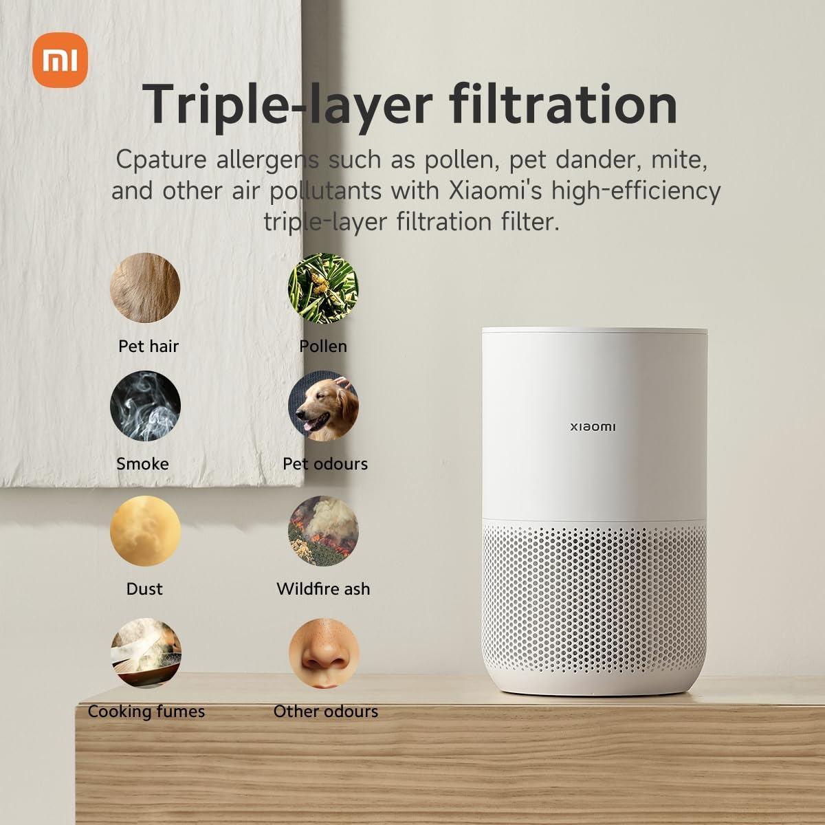 Xiaomi جهاز تنقية الهواء الذكي 4 صغير الحجم - BHR5860EU