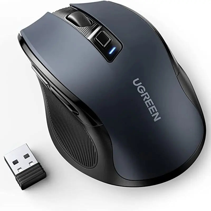 UGREEN ماوس لاسلكي مريح 2.4G بدقة تتبع 4000 نقطة أسود - MU006