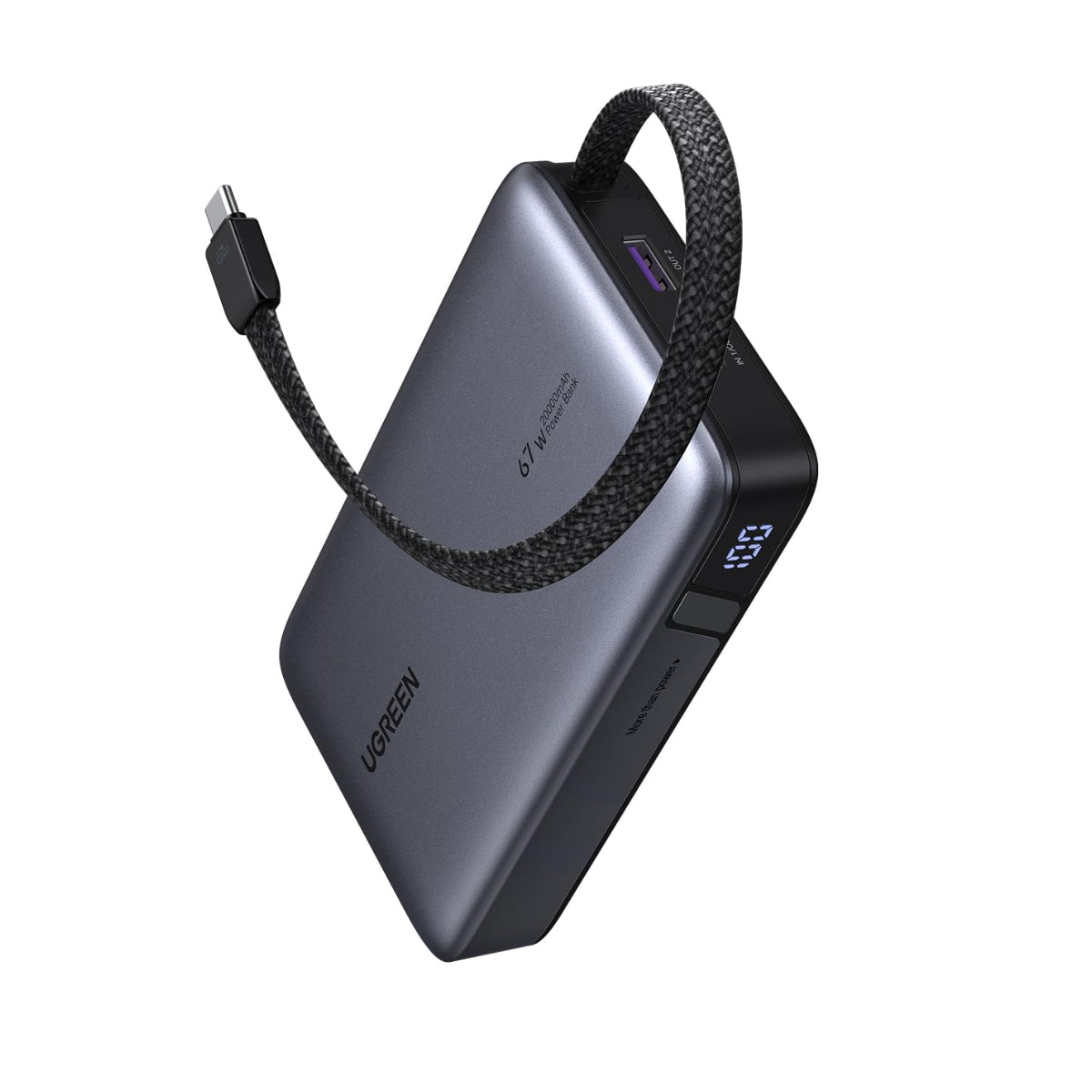 UGREEN Nexode PB550 USB-C and USB-A ports