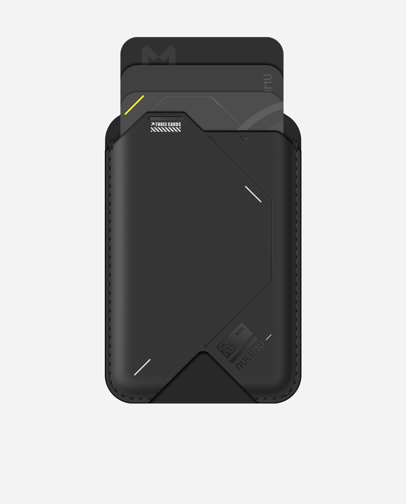 AULUMU G02 Magnetic Flip Wallet & Stand - Black