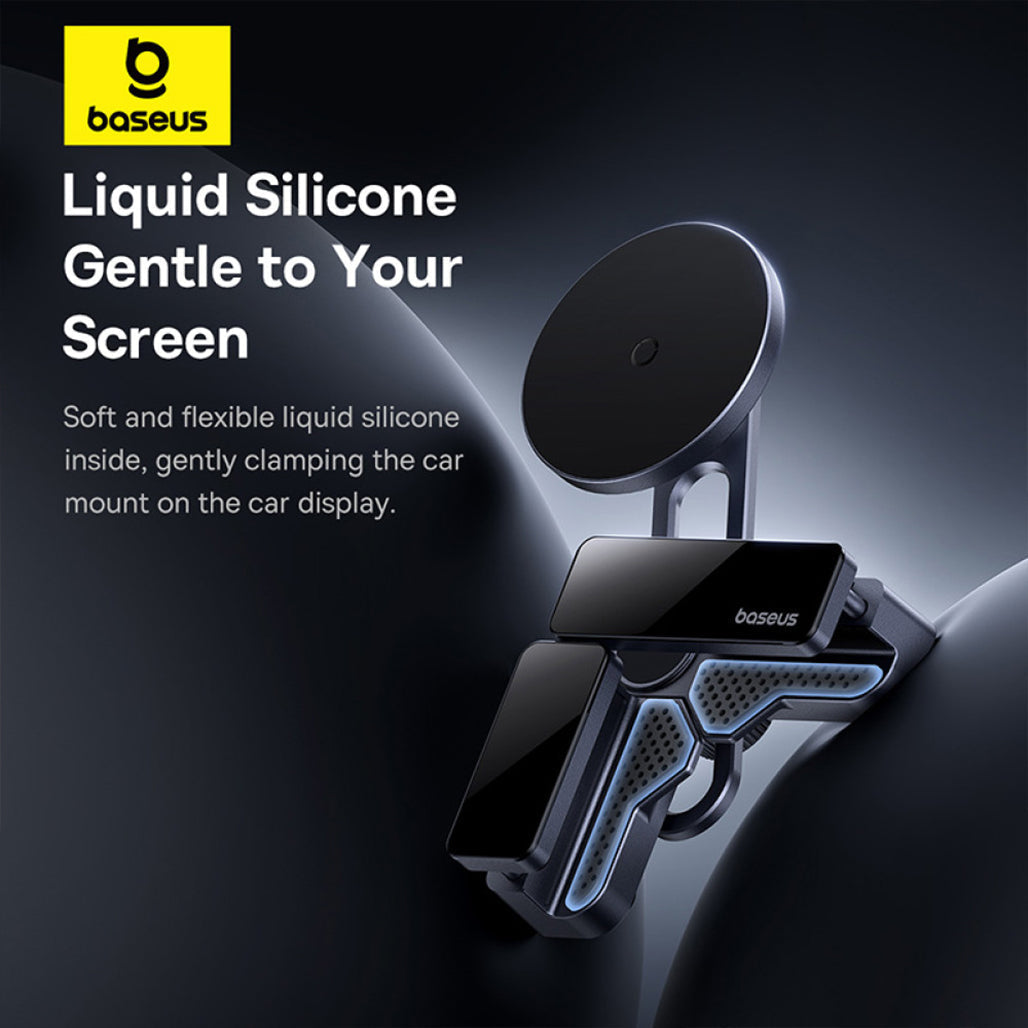 Baseus MaxView Magnetic Car Mount for Infotainment Screen – Grey