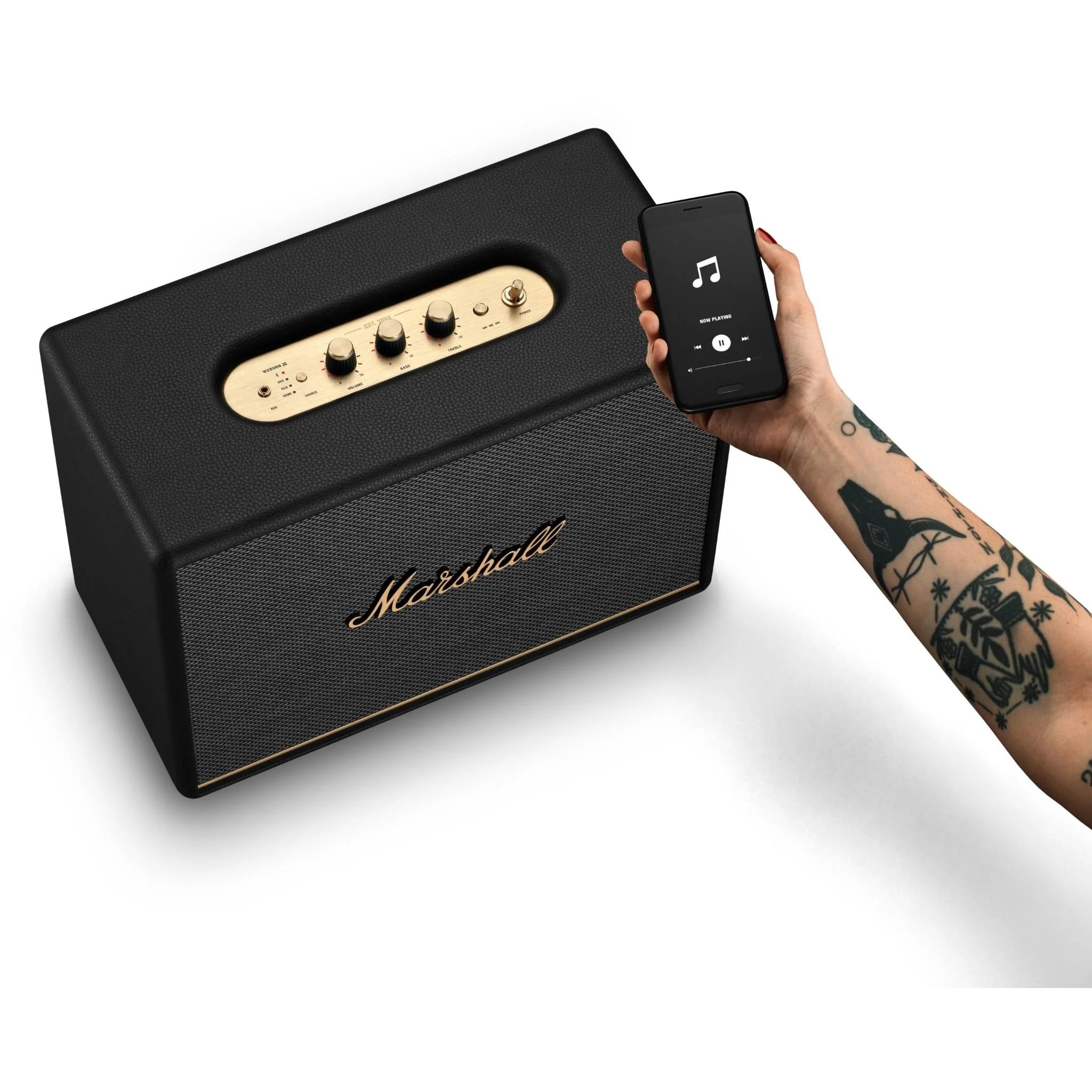 Marshall Woburn BT III Portbale Wireless Speaker-Black -WOBURN BTIII