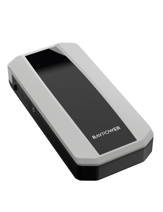 بطارية RAVPower 11000mAh (40.7Wh) قابلة لإعادة الشحن باللون الأبيض مع الأسود RP-PB1225