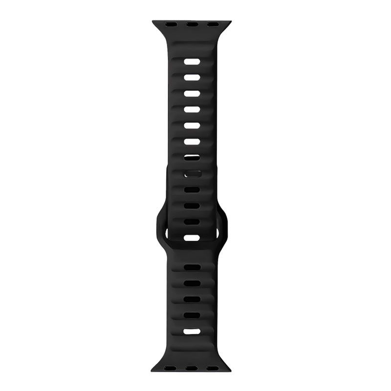 PAWA Lagos Premium Soft Silicon Strap 45/49MM - Ultra Black