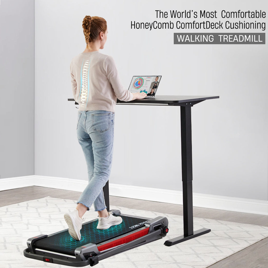 Egofit ComfortDeck M2T SuspensionTechnology Treadmill - Grey