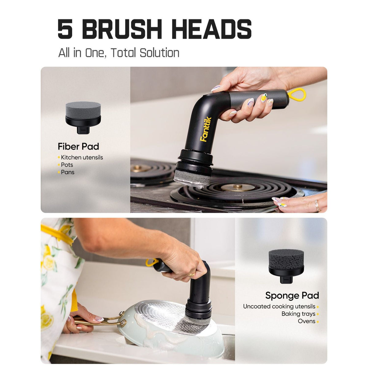 Fanttik G9 Handy Cordless Spin Scrubber - Black