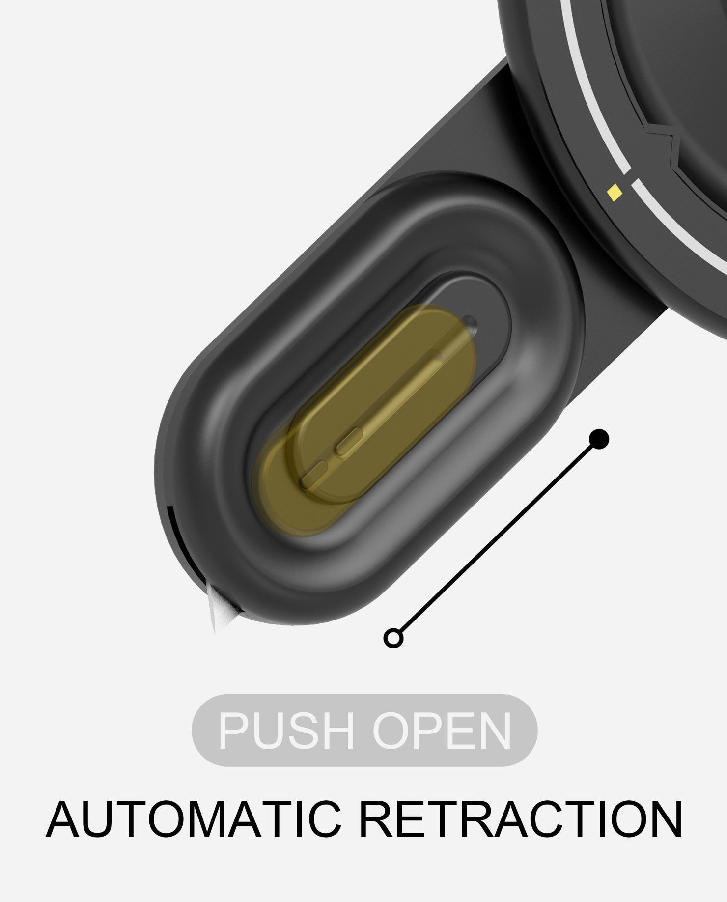 AULUMU G05 Magnetic Phone Stand with Box Cutter - Black