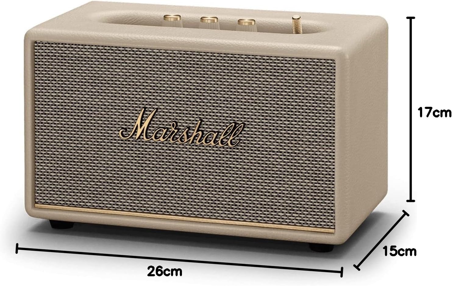Marshall Acton III Wireless Stereo Speaker-Cream-ACTONIII-CR