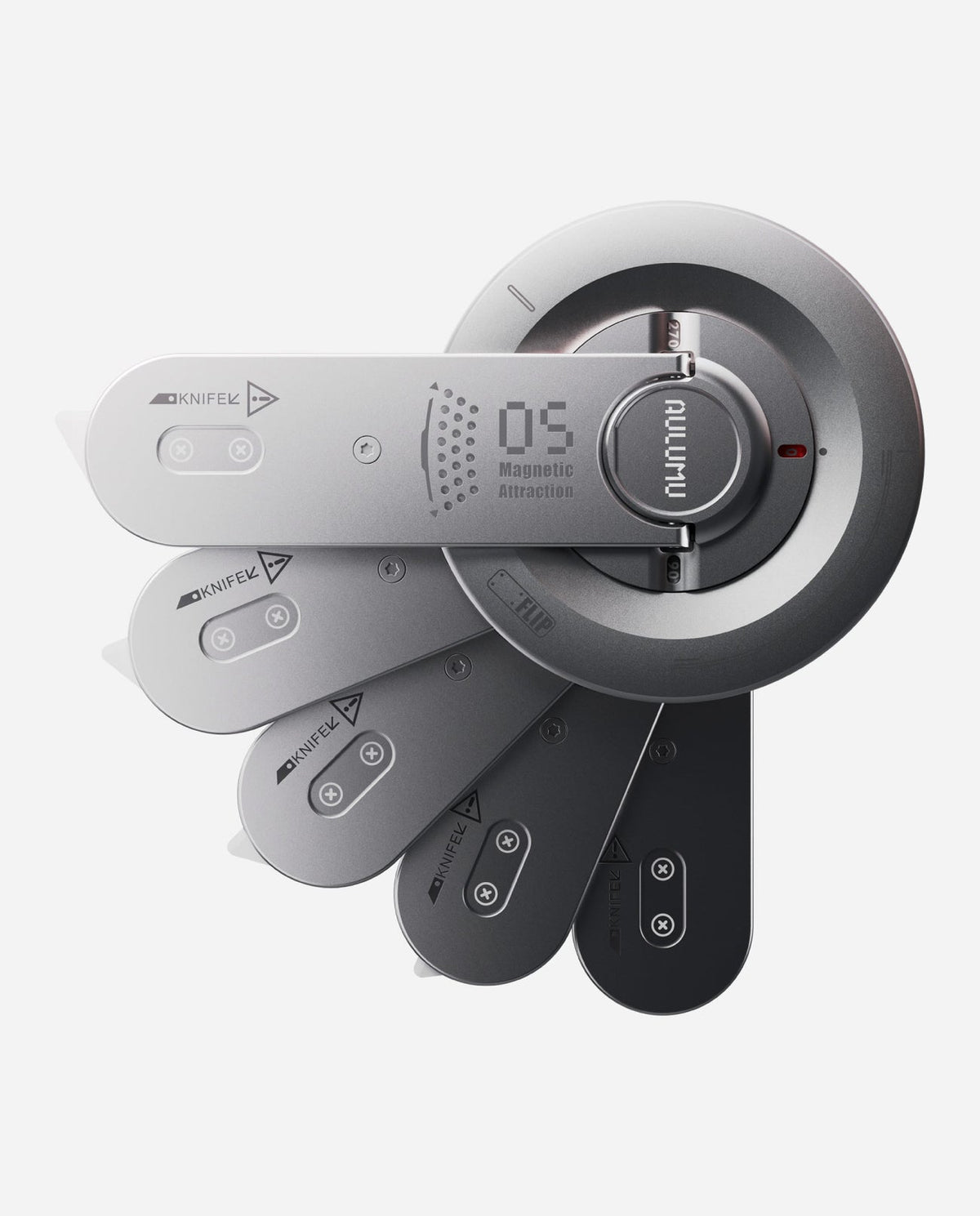 AULUMU G05 Air 5-in-1 Magnetic Phone Kickstand with Box Cutter - Black