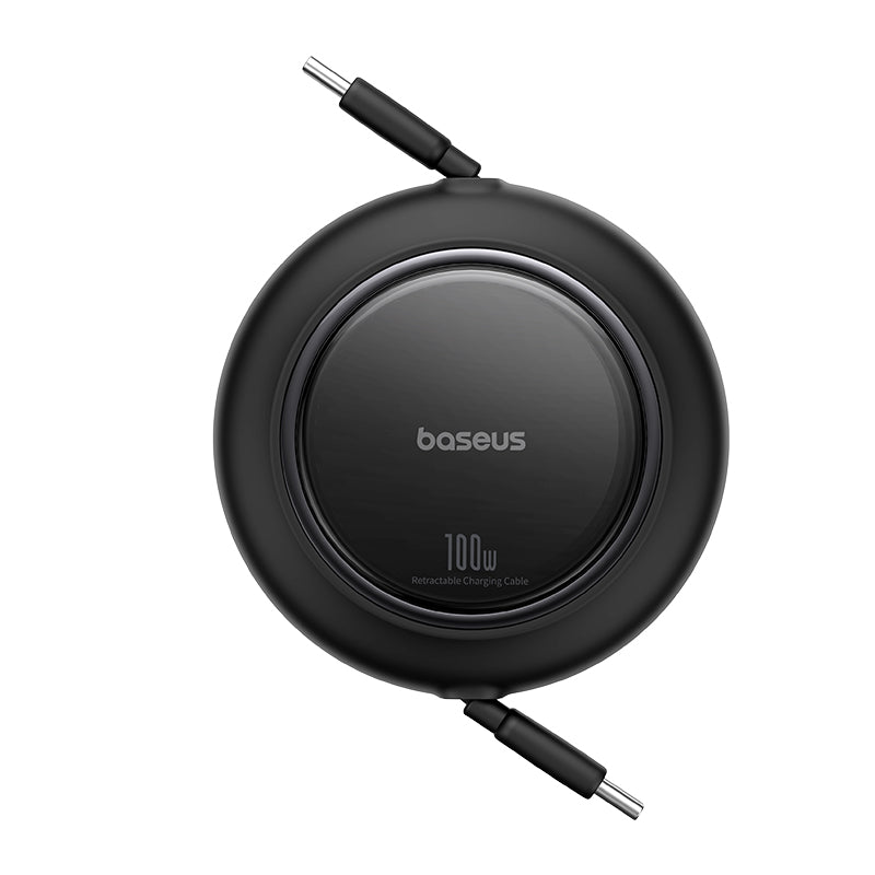 Baseus Free2Pull Mini 1.5m USB-C to USB-C 100W Retractable Cable – Black