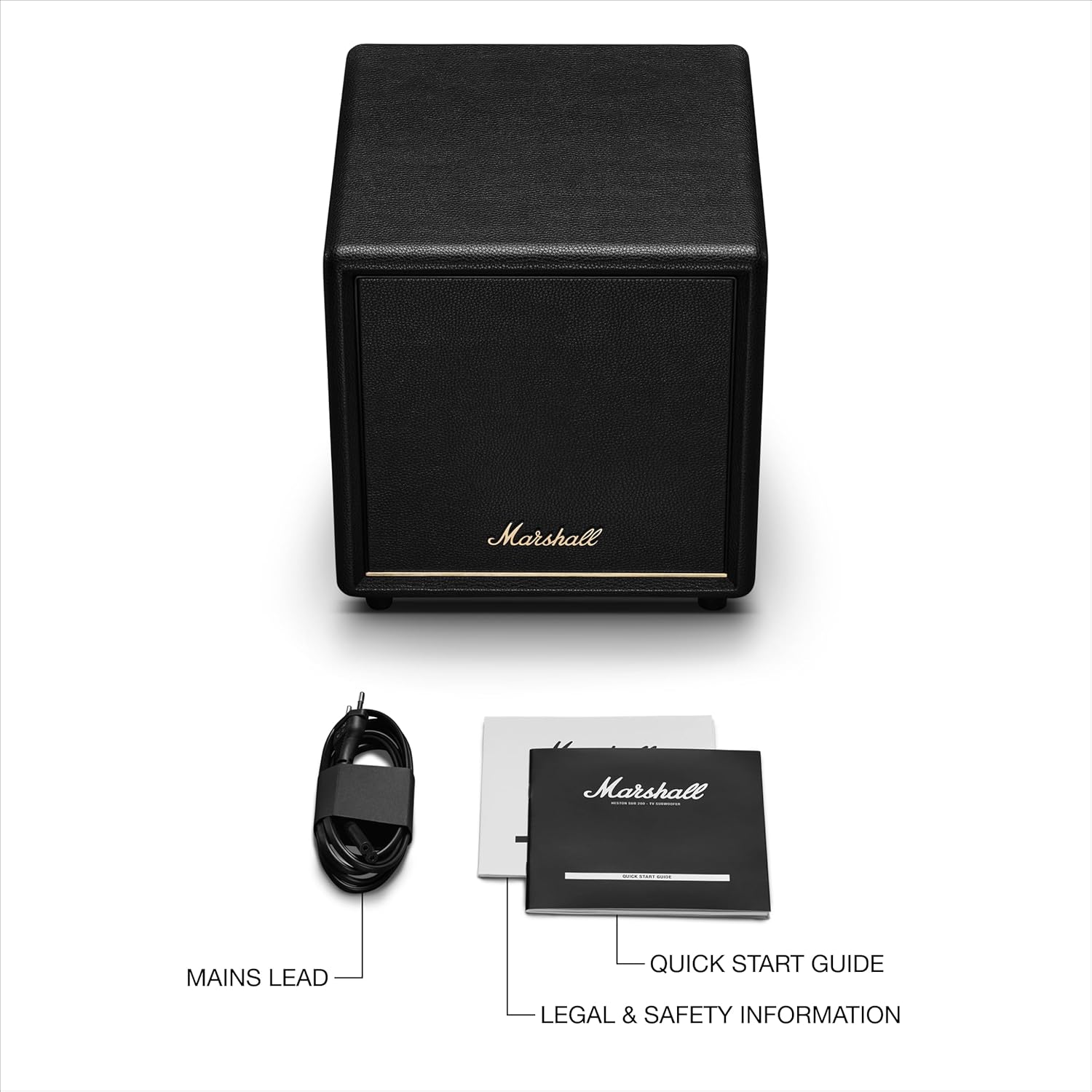 Marshall Heston Sub200 Portable Subwoofer-Black- HESTONSUB200BLK