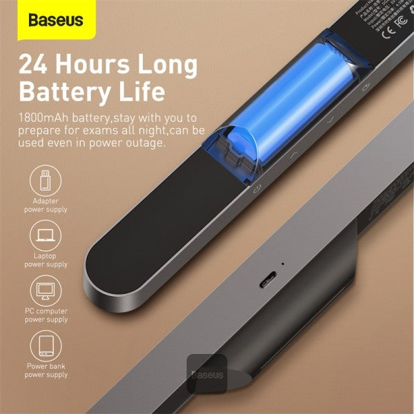 Baseus Magnetic Stepless Dimming Desk Lamp – Deep Gray