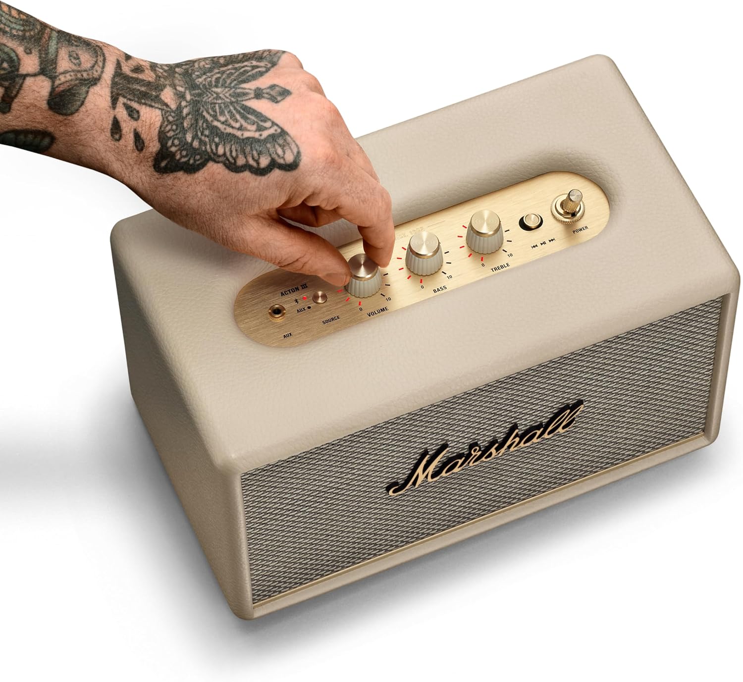 Marshall Acton III Wireless Stereo Speaker-Cream-ACTONIII-CR